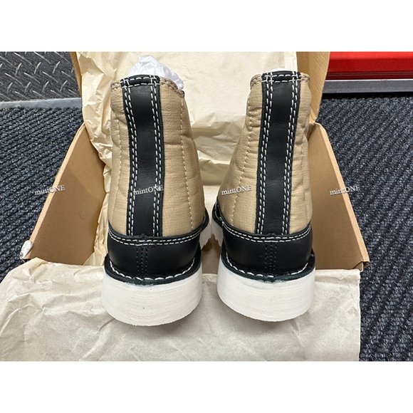 NEW Good News Roopa Quilted Beige+Black Boots size 7 - Picture 3 of 6